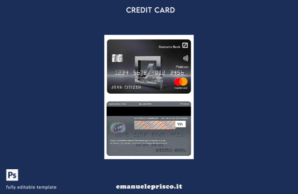 stile verificato Messico Modello mastercard platino della Deutsche Bank